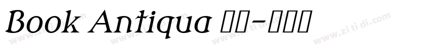 Book Antiqua 常规字体转换